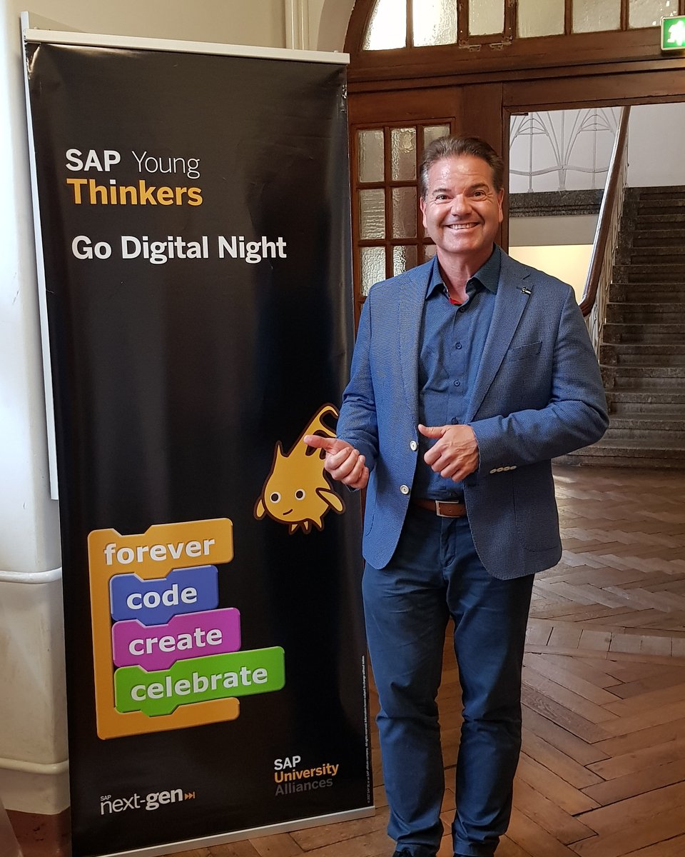 Klaus Imhof bei der SAP Young Thinkers Go Digital Night